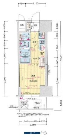 塚本駅 徒歩5分 11階の物件間取画像